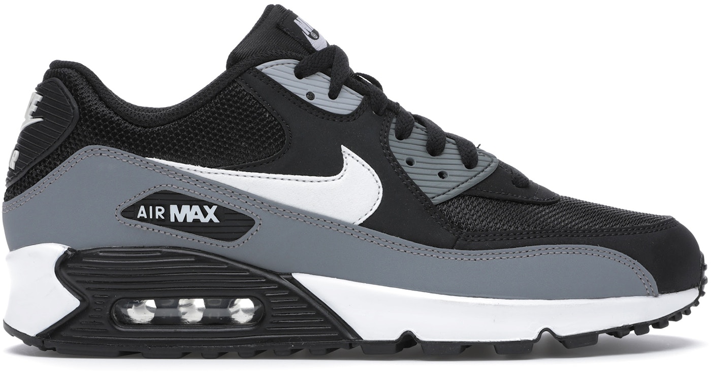 hver Øjeblik Forfalske Nike Air Max 90 Black Cool Grey White - AJ1285-018