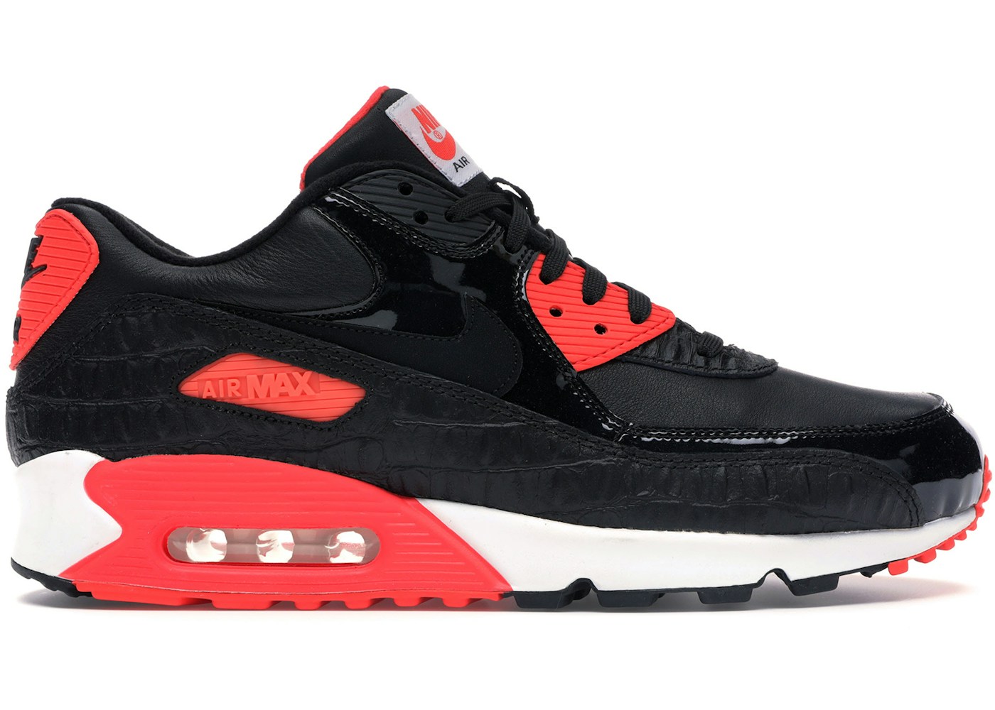 Nike Air Max 90 Black Croc Infrared - 725235-006