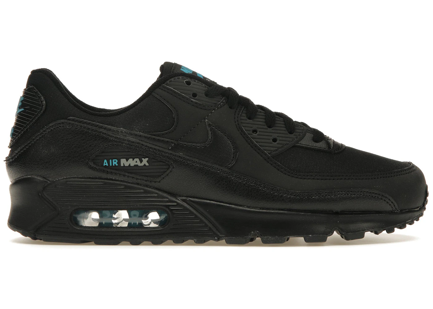 Nike Air Max 90 Black Laser Blue Men's - DC4116-002 - US