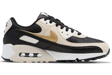 Nike Air Max 90 Negro Metallic Dorado Summit Blanco de mujer DB9578 001 US