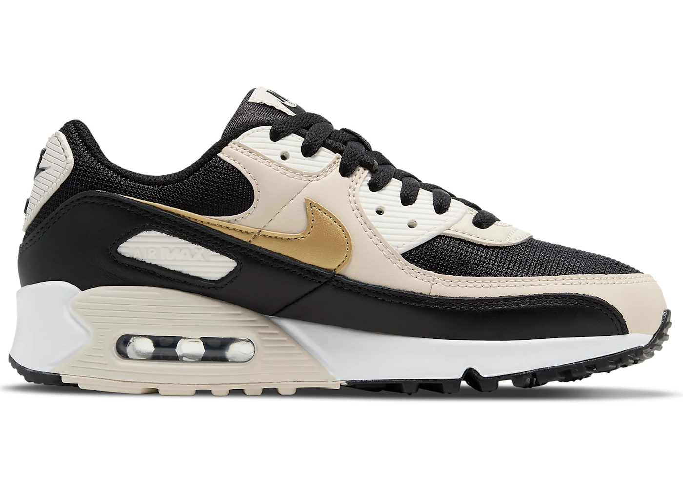 Air max 90 top premium black metallic gold