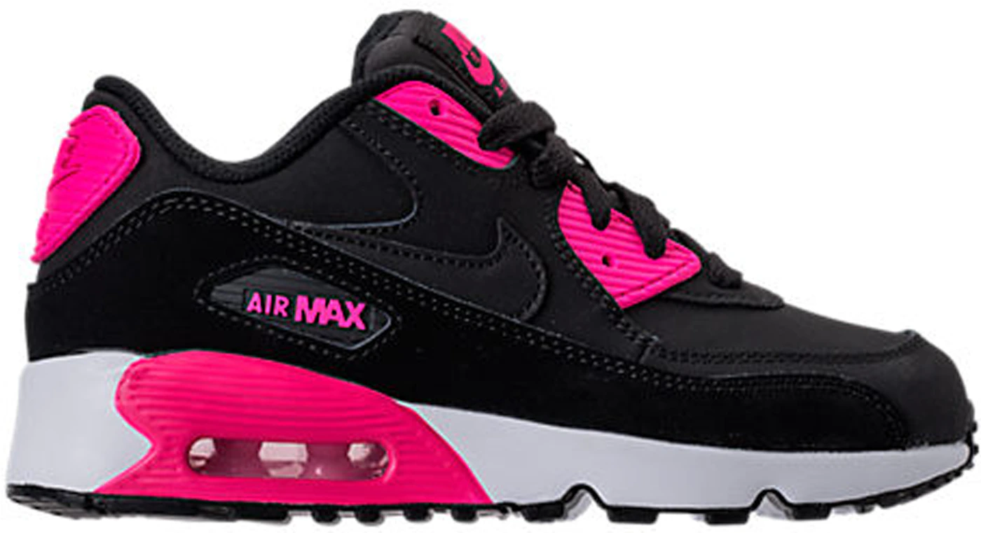Op de een of andere manier de wind is sterk Hollywood Nike Air Max 90 Black Prism Pink (PS) Kids' - 833377-010 - US