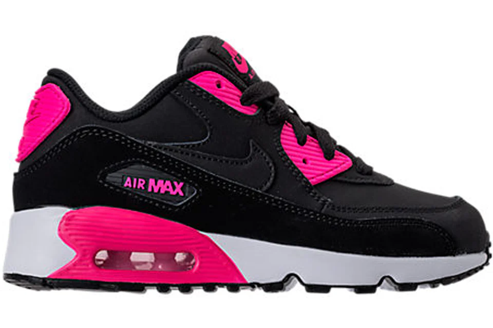 Nike Air Max 90 Black Prism Pink PS Kids 833377 010 US