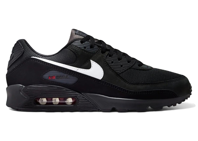 Men's Nike Air Max 90 Sneakers in Black/Red/White
