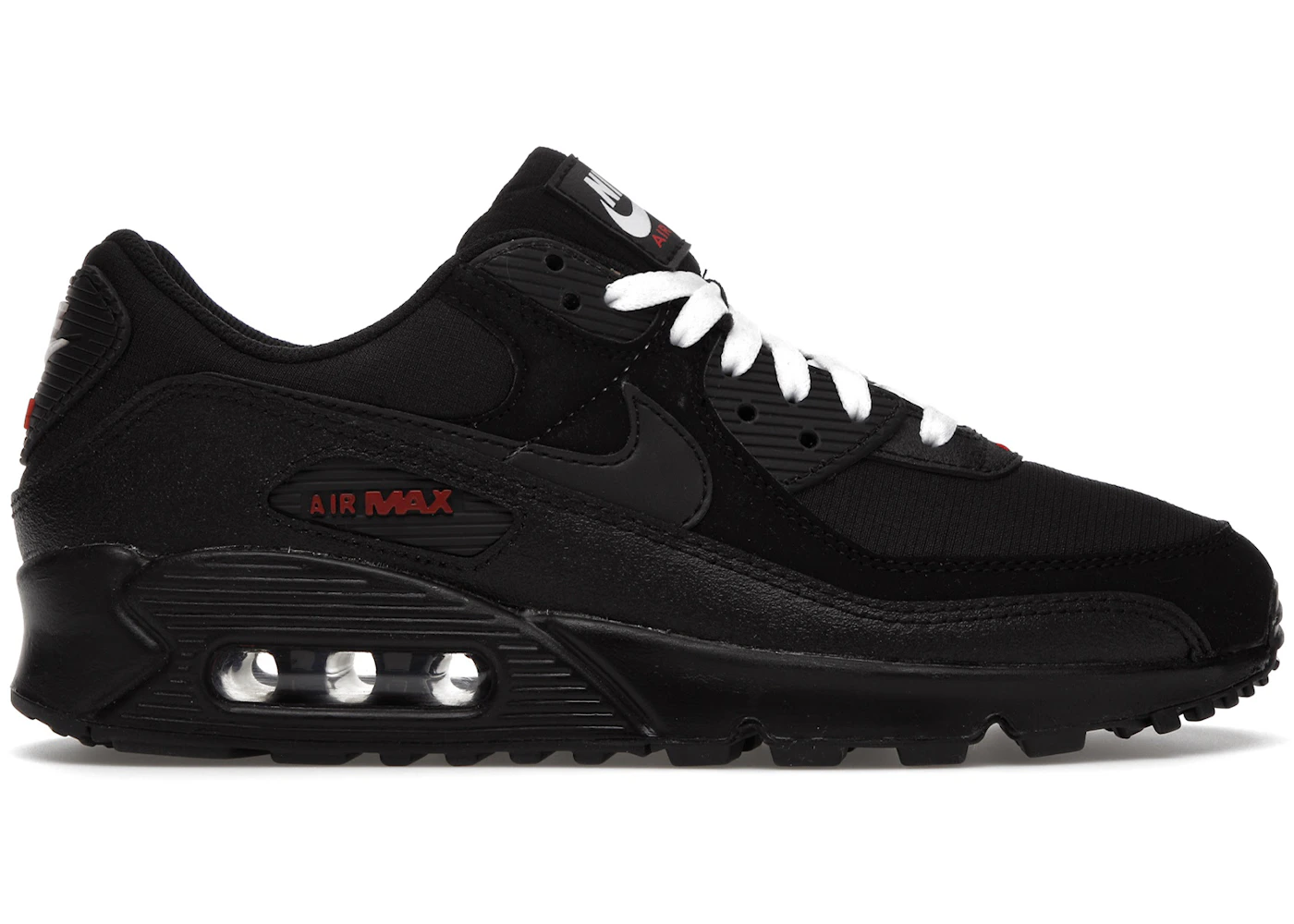 Nike air max 90 black and red Clearance