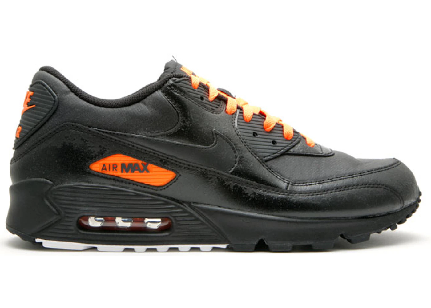 Nike Air Max 90 Black Total Orange Men's - 333888-004 - US