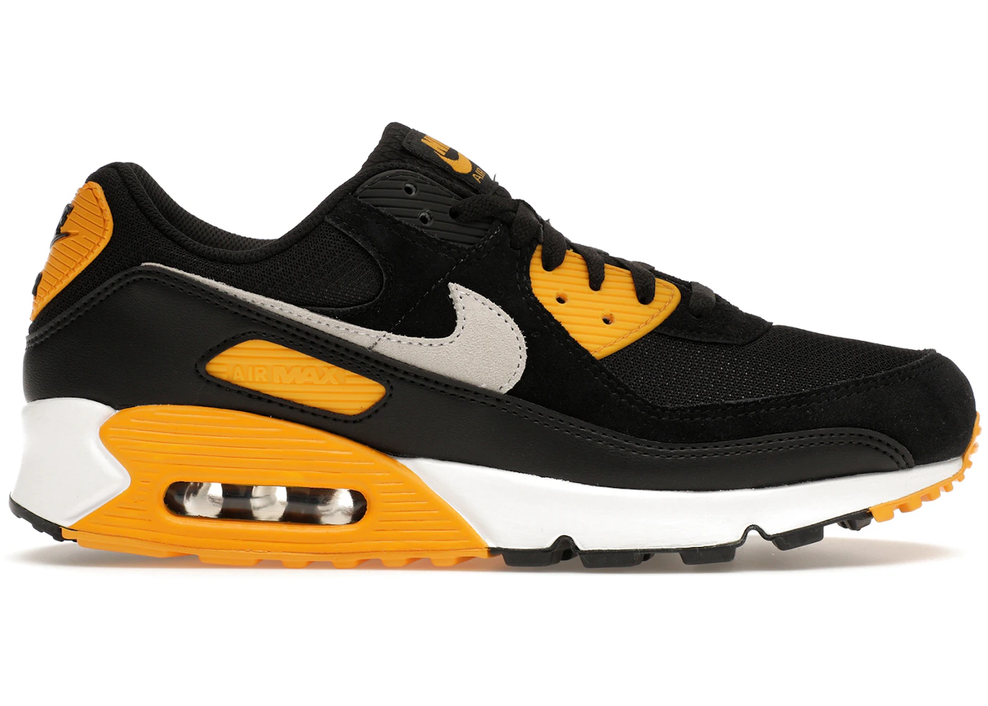 Nike Air Max 90 Black University Gold White Men's FN6958-002 GB