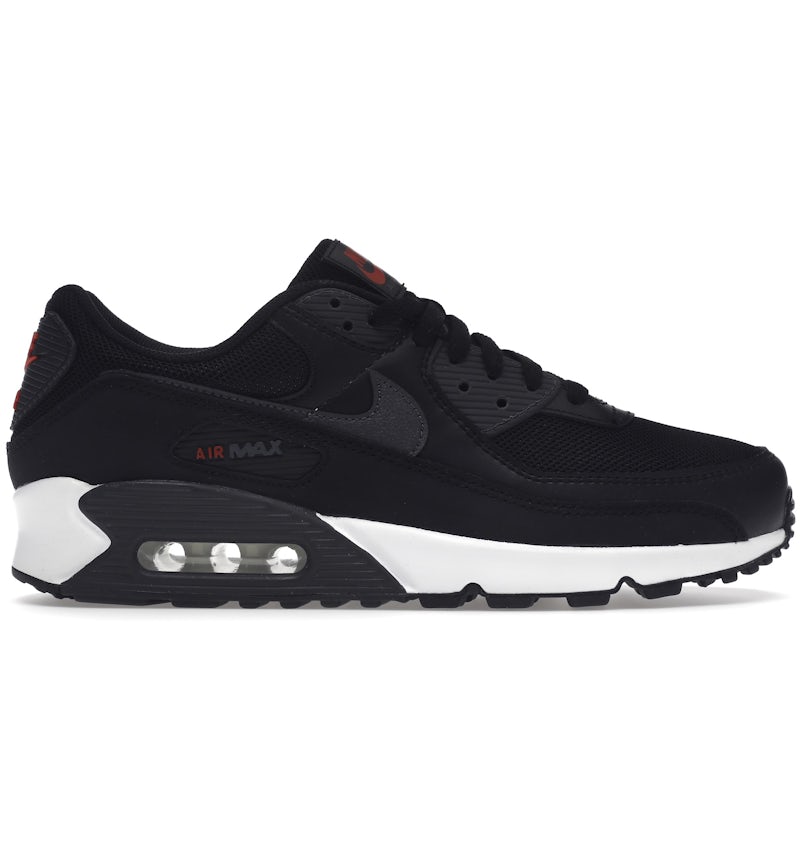 Nike Air Max 90 Black University Red Men s DH4095 001 US