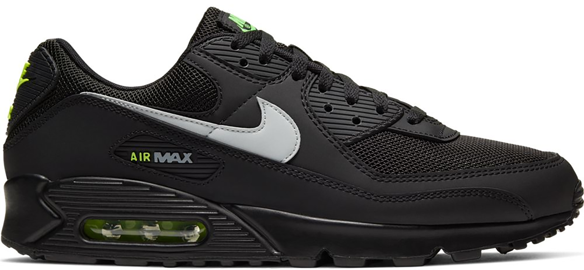 Nike Air Max 90 Black Volt Light Smoke 