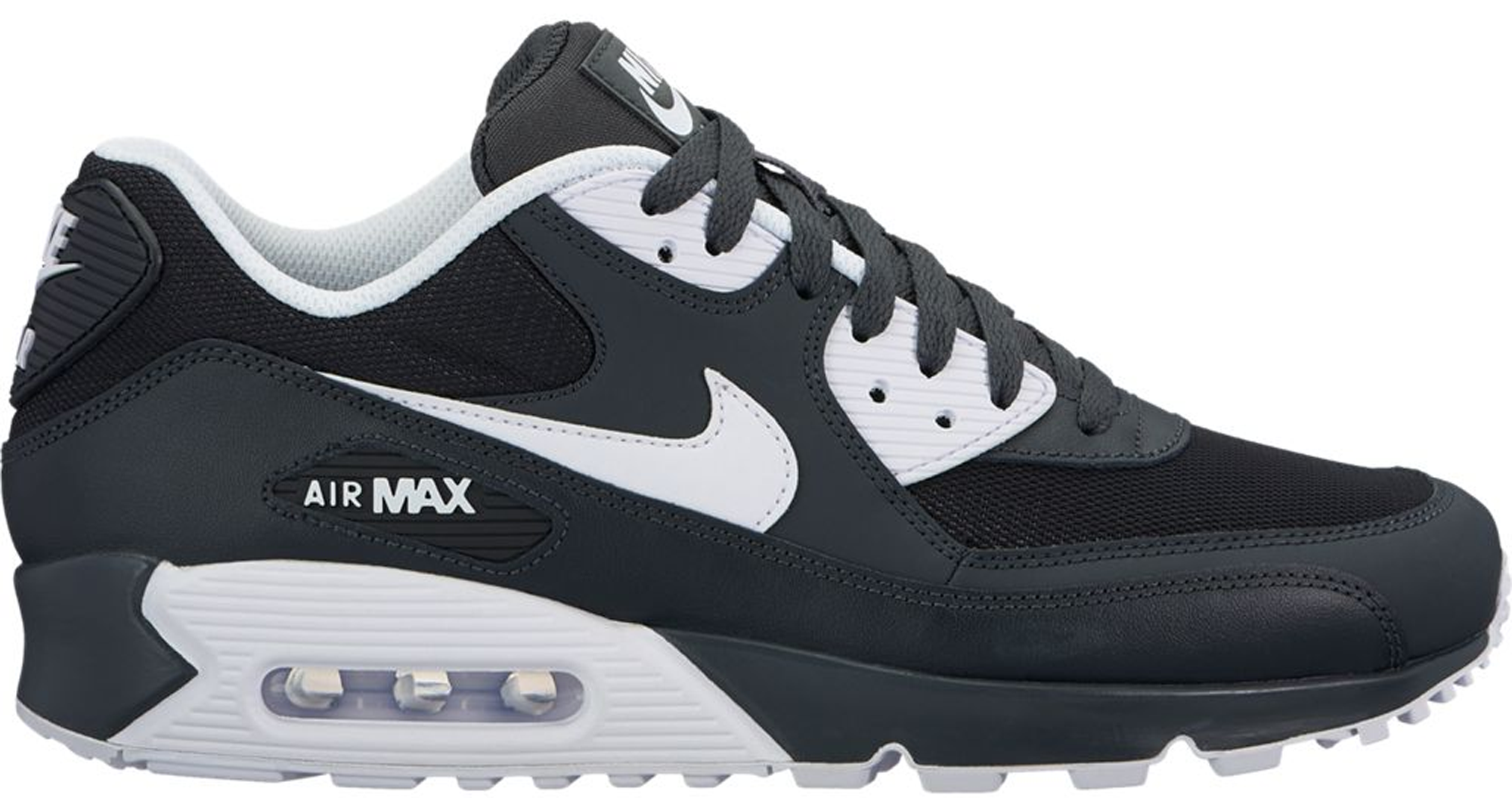 black and white air max 90s
