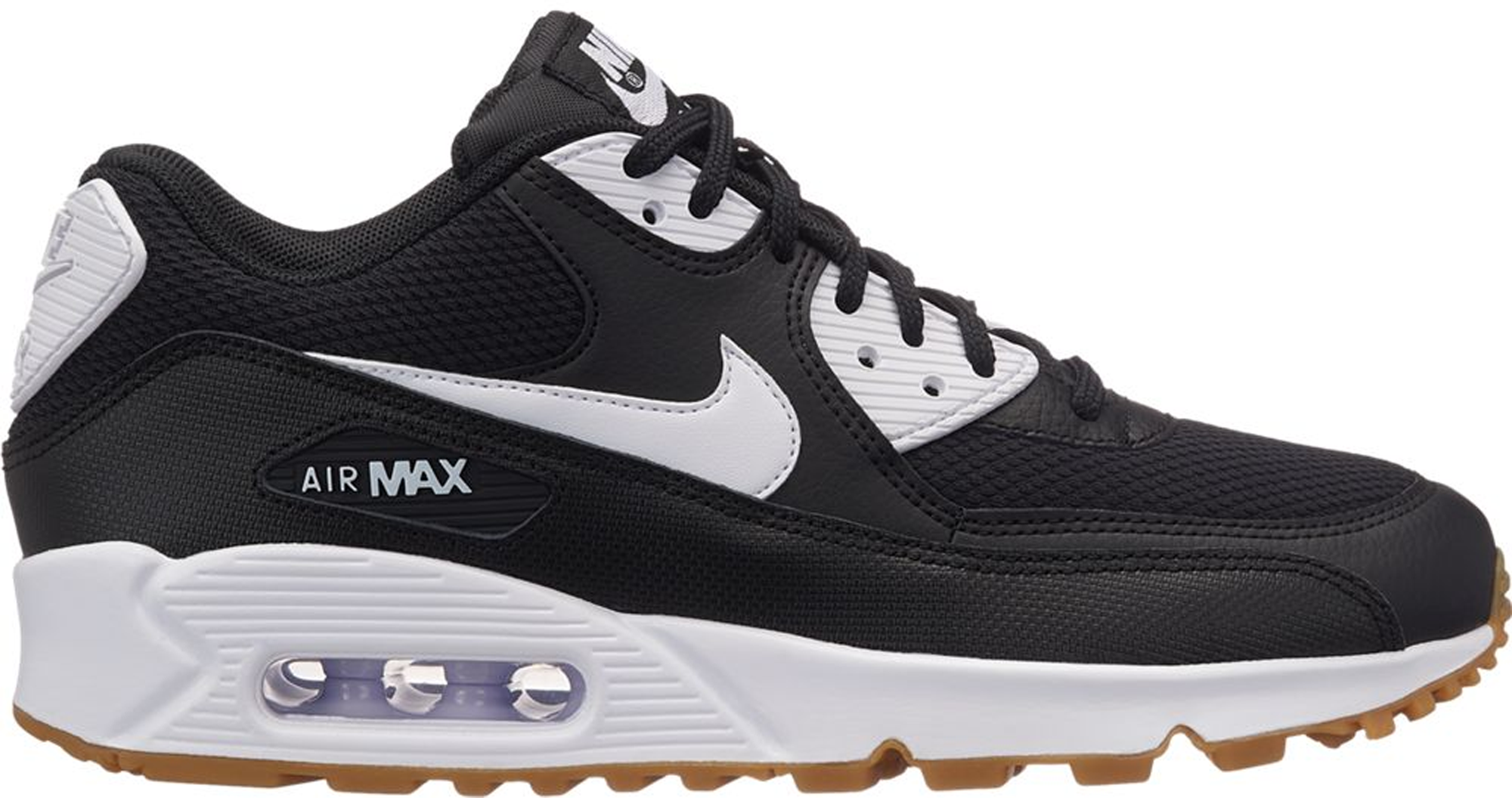 Nike Air Max 90 Black White Gum (W 