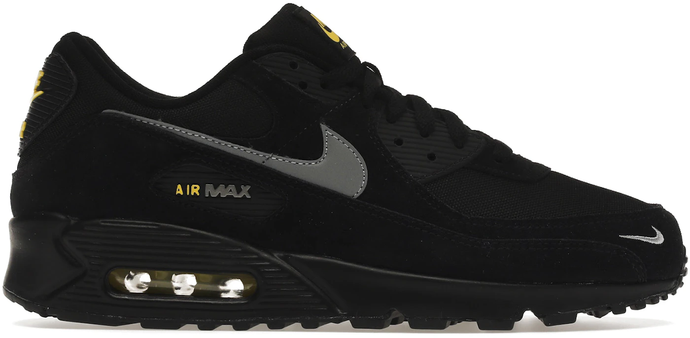 Nike Air Max 90 Black Yellow Strike Metallic Grey - DO6706-001 - ES