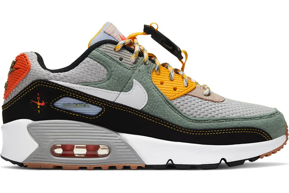 Nike Air Max 90 Buckle Spiral Sage GS Kids DC2529 300 US