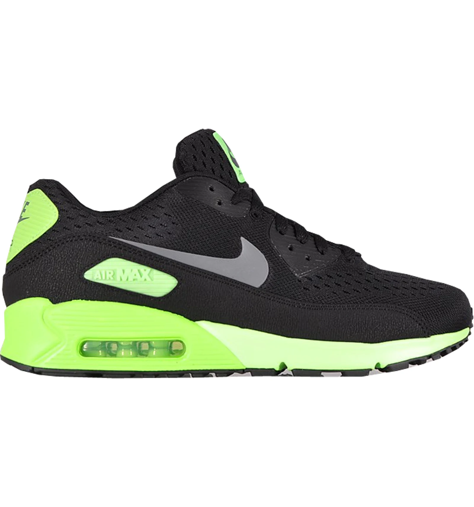 Nike air max black and deals lime green