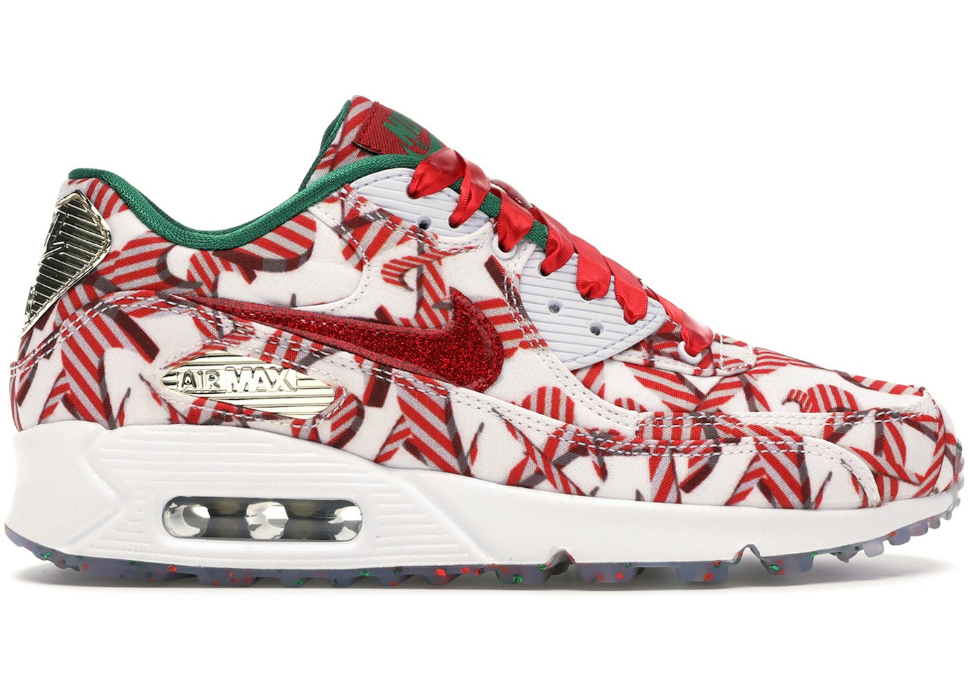 Nike Air Max 90 Candy Cane Christmas 2015 (W) - 813150-101