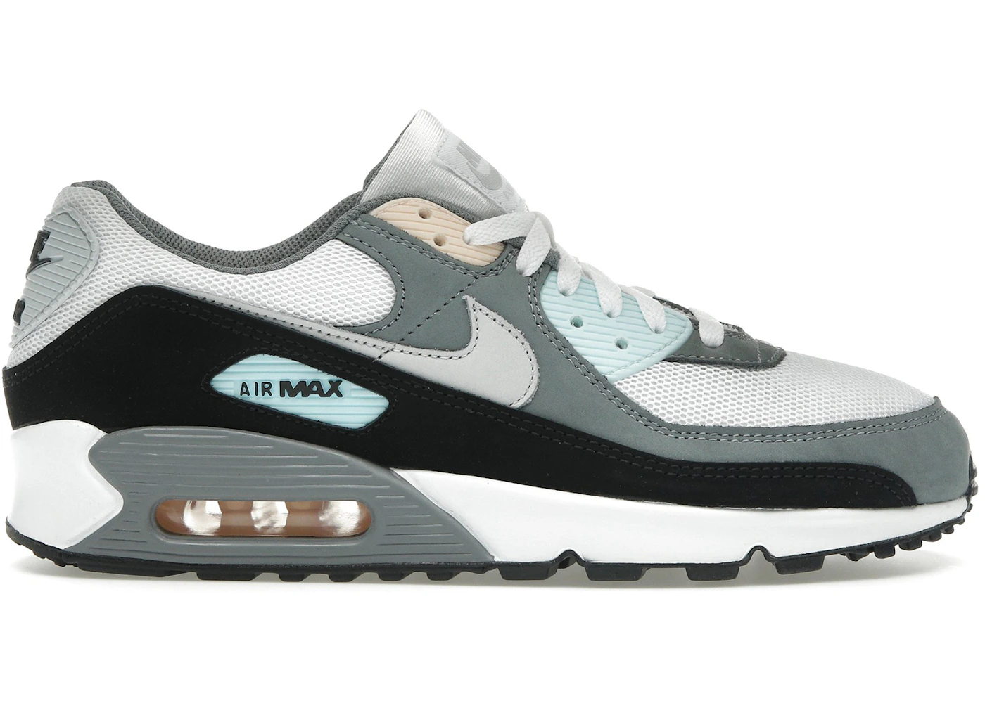 Nike Air Max 90 Cool Grey Pure Platinum Black Men's IB7674-001 US