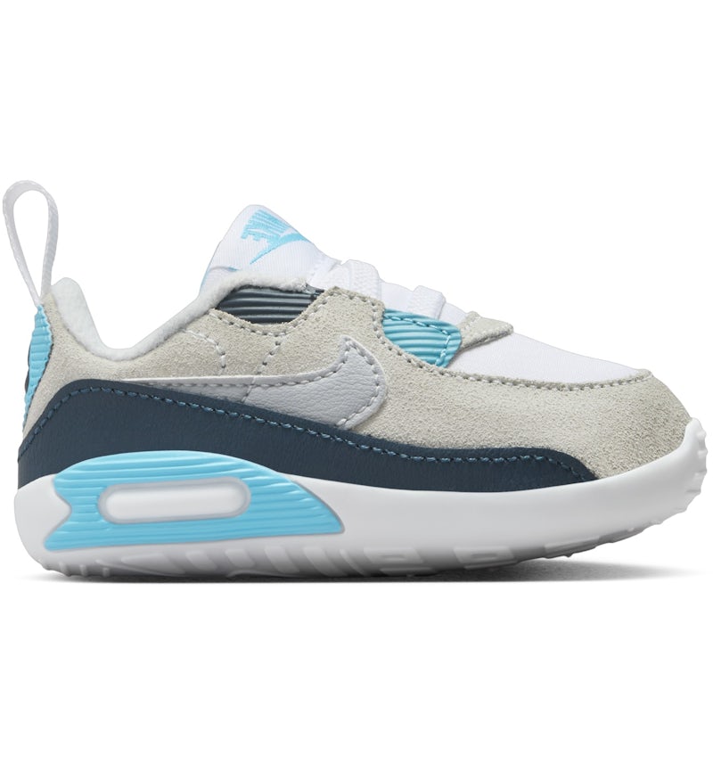 Nike Air Max 90 Crib White Baltic Blue Armory Navy Wolf Grey (I