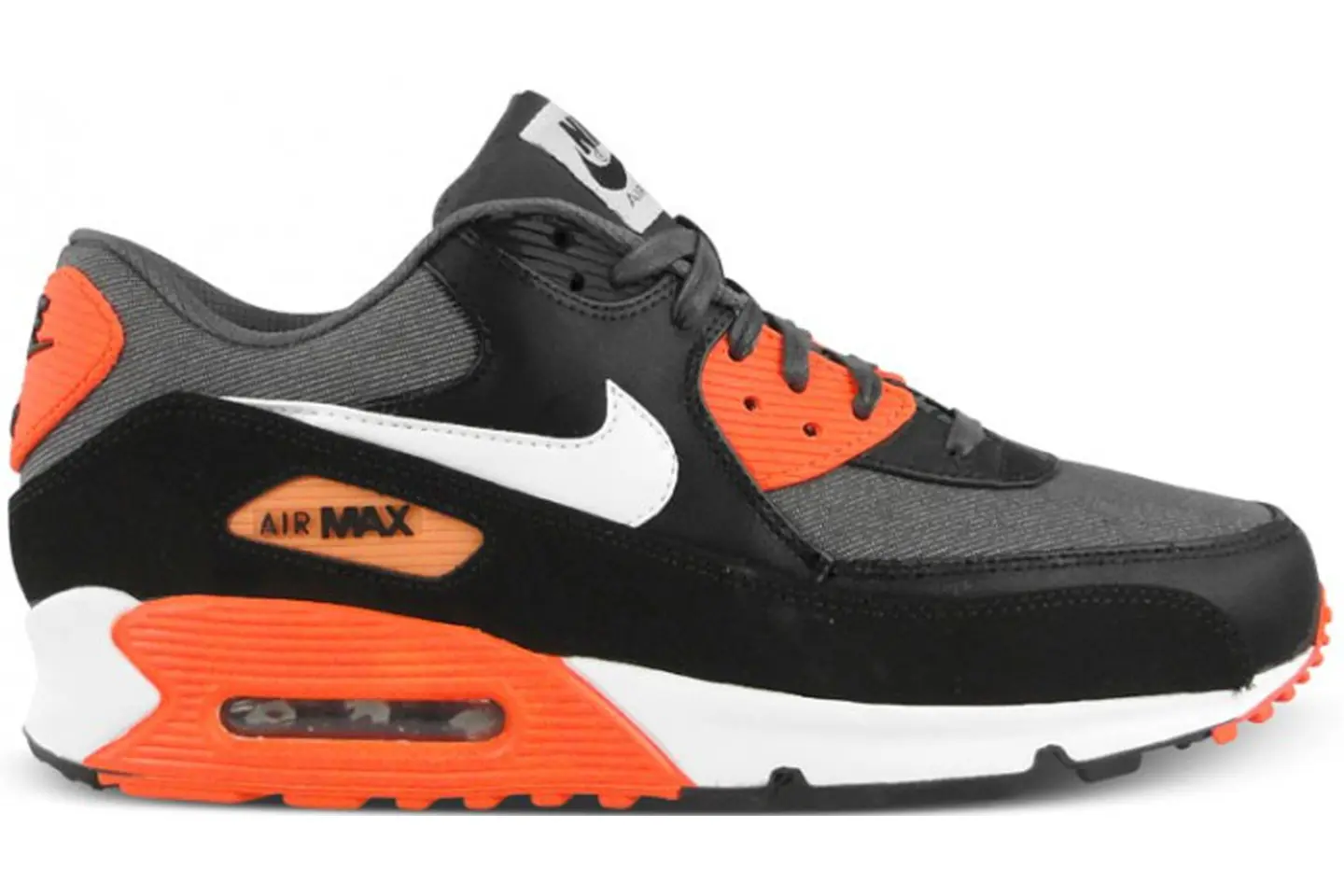 Nike Air Max 90 Dark Grey Black Total Crimson Men's - 333888-017 - US