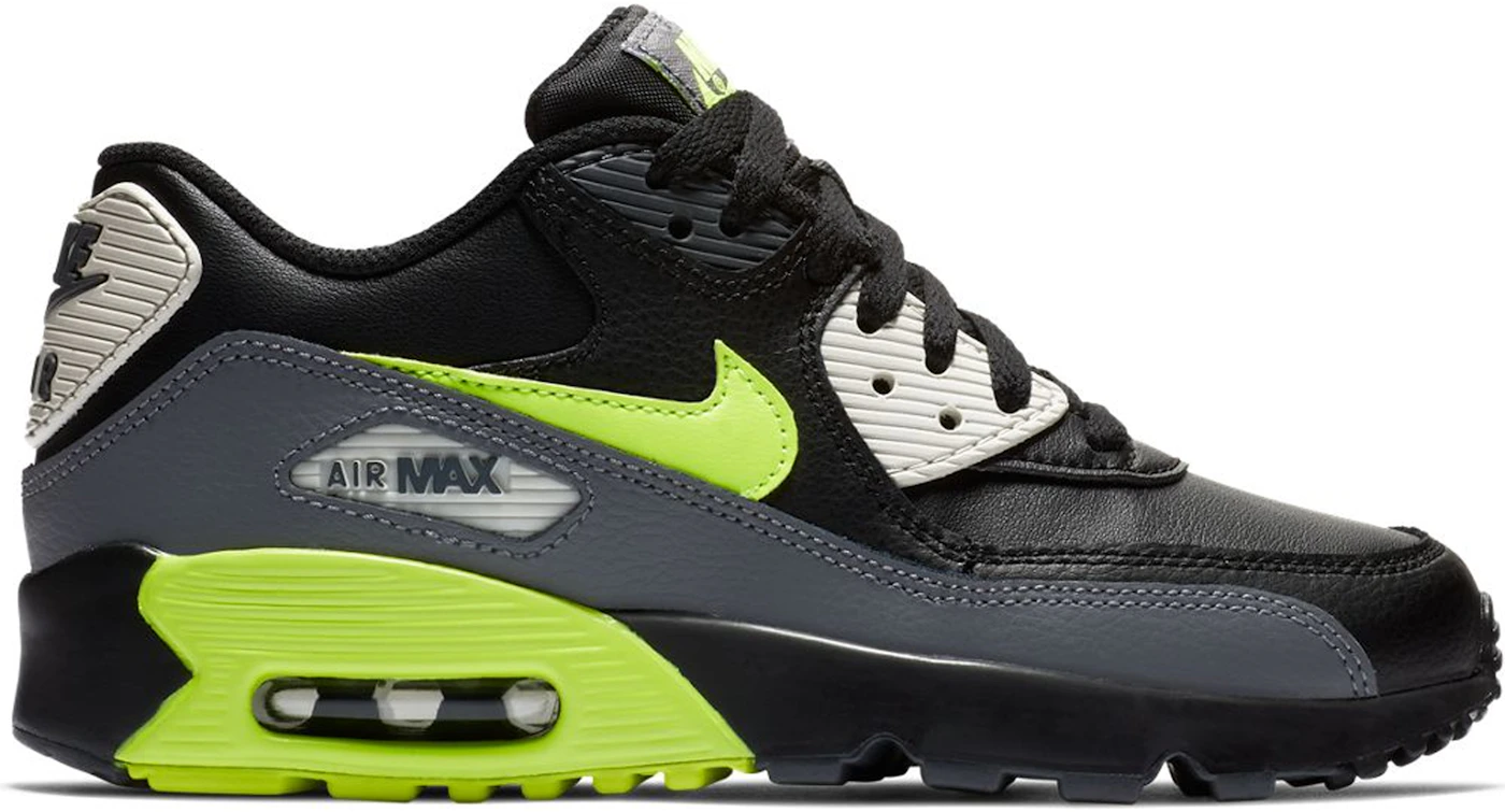 Publicidad Selección conjunta sala Nike Air Max 90 Dark Grey Volt Black (GS) Kids' - 833412-023 - GB