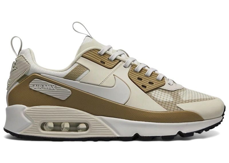 Men's Nike Air Max 90 Drift Sneakers in Light Bone/Off White/Neutral Olive (IO1908-072)