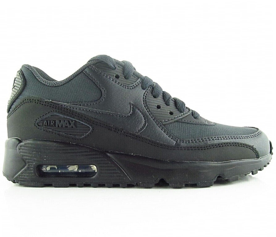 Pre-owned Nike Air Max 90 Essential Bg Black (gs) In Anthracite/anthracite/black