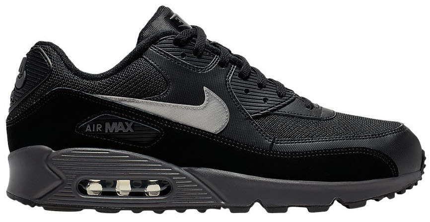 Nike Air Max 90 Essential Black Silver - AJ1285-023