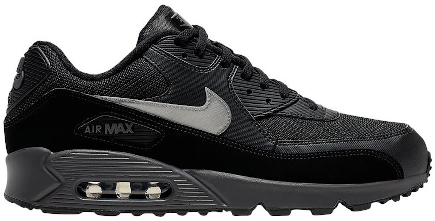 waar dan ook Gewoon kast Nike Air Max 90 Essential Black Silver Men's - AJ1285-023 - US