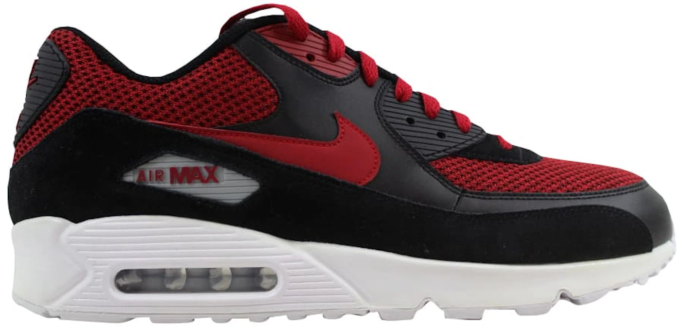 Nike Max 90 Essential Black/Tough Red-Tough Red Men's - 537384-076 - US
