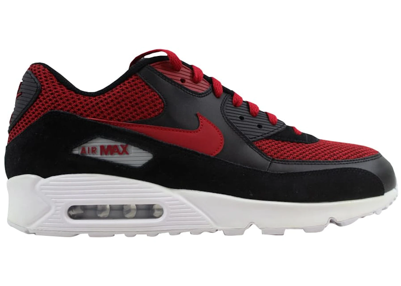 Nike Air Max 90 Essential Black/Tough Red-Tough Red Men's - 537384-076 - US