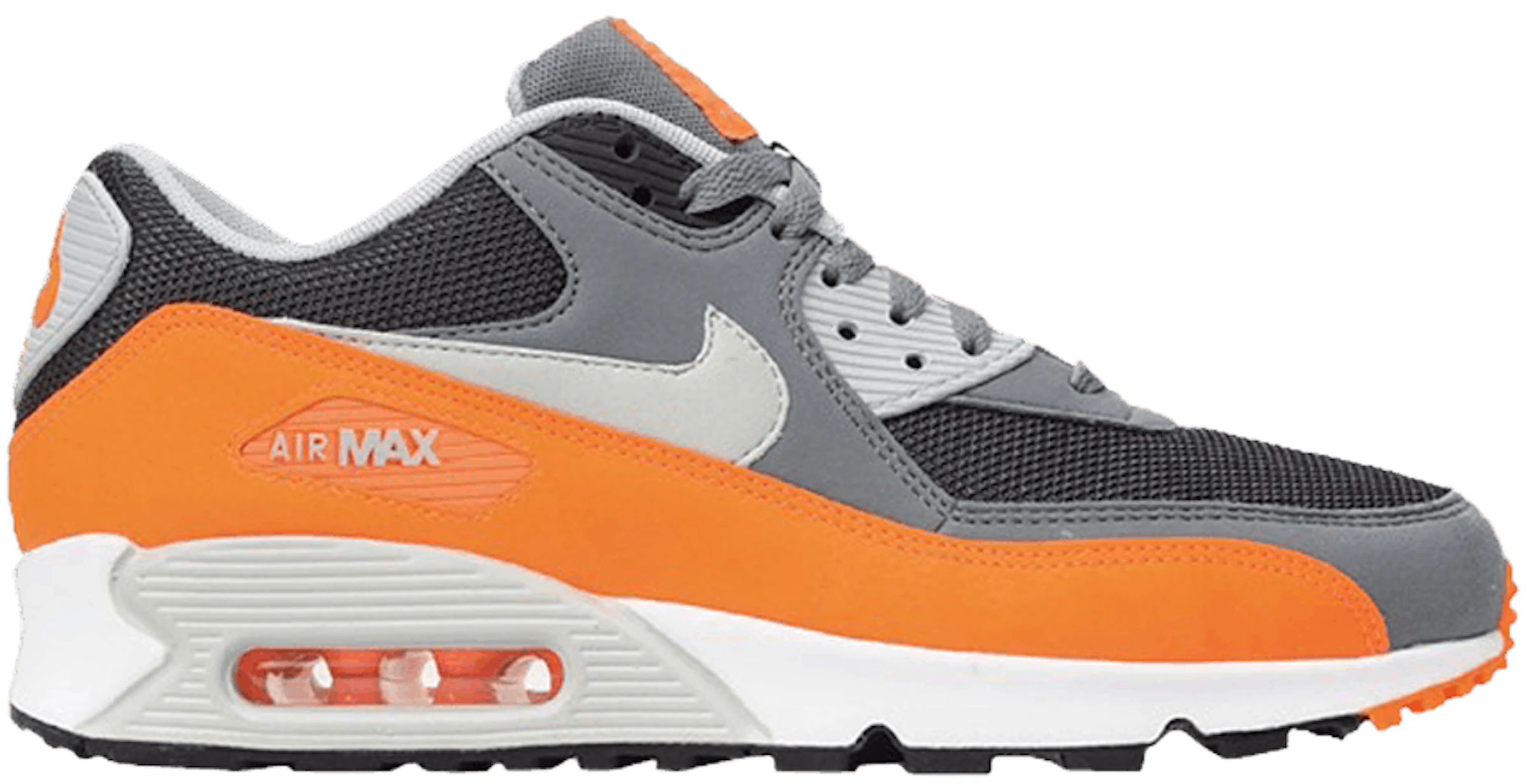 Nike Air Max 90 Essential Cool Grey Total Orange - 537384-038 -