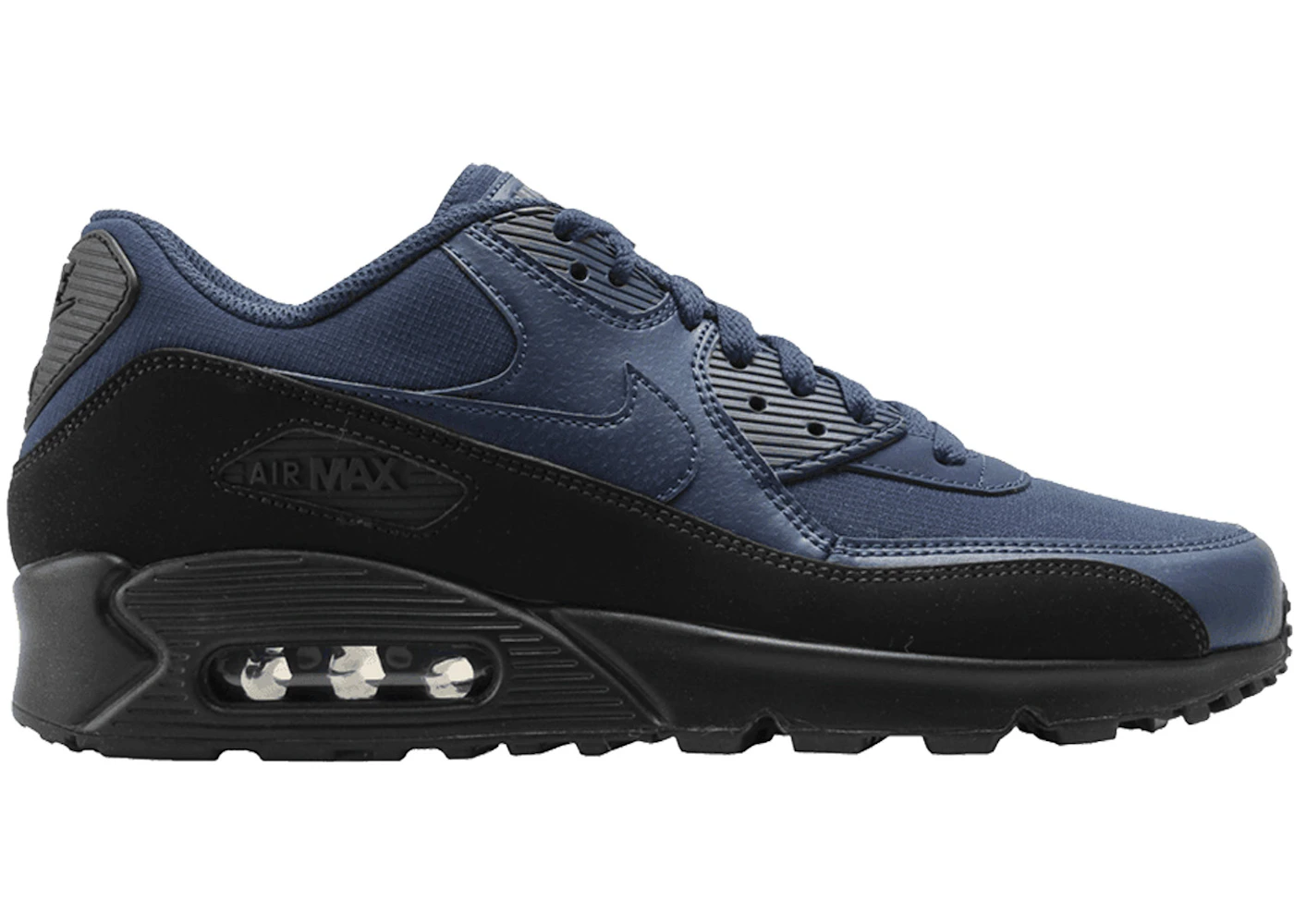 Nike air max 90 essential blue and black Clearance