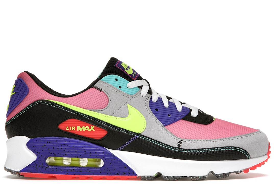 Pre-owned Nike Air Max 90 Exeter Edition Multi In Grey/black/magenta-volt