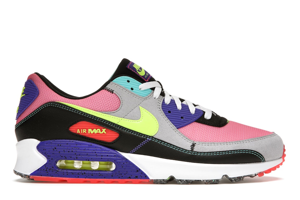 Pre-owned Nike Air Max 90 Exeter Edition Multi In Grey/black/magenta-volt