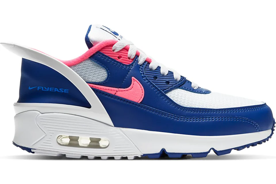 Nike Air Max 90 Flyease Deep Royal Blue Hyper Pink (GS)