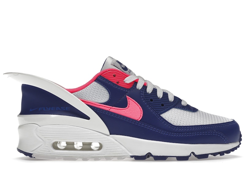 AIR MAX 90 FLYEASE/27cm/ブルー/フェイクレザー - メンズ シューズ