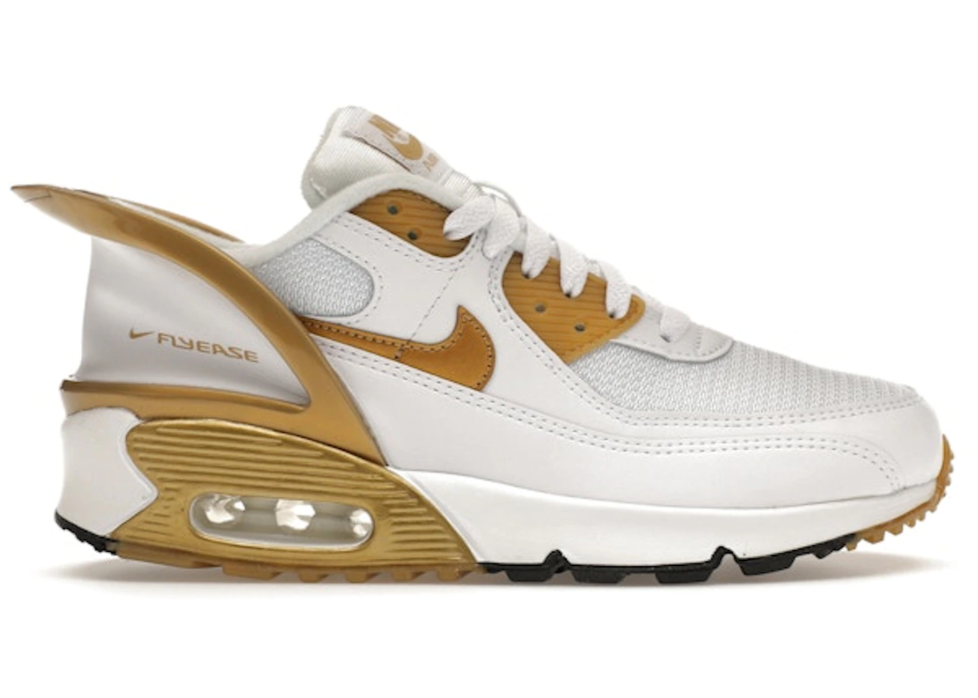 Nike Air Max 90 Flyease White Gold (GS) CV0526-100 US