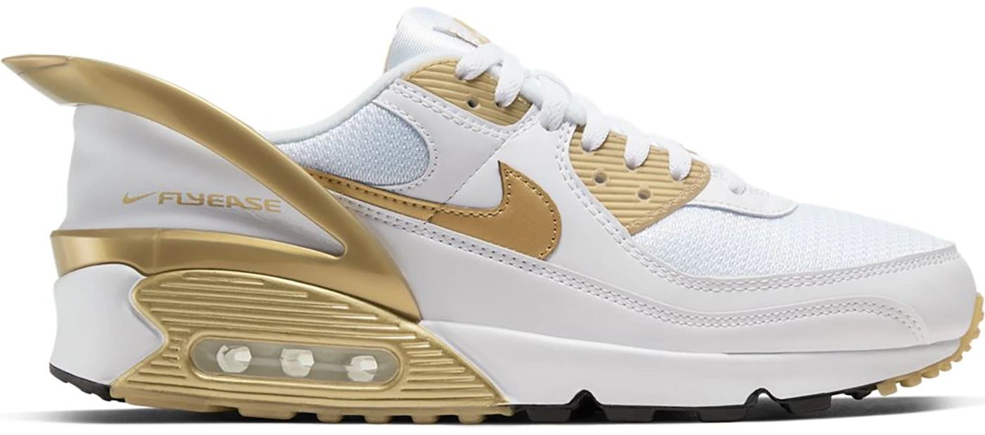 Nike Air Max 90 Flyease White Gold Men's - CU0814-100 - US