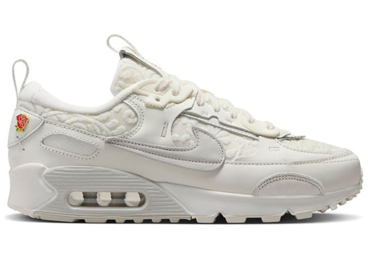 Nike air max hot sale white with flowers