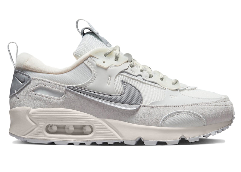 Nike air max metallic silver sale