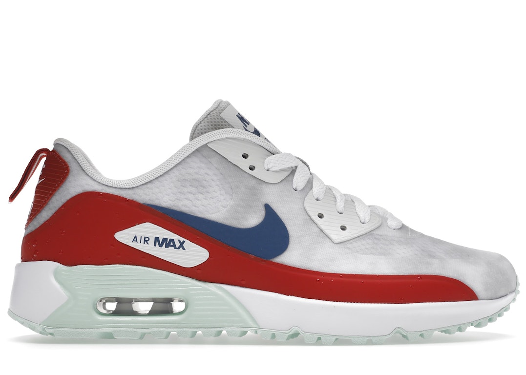 Pre-owned Nike Air Max 90 Golf U.s. Open Surf And Turf (2022) In Summit White/red Clay/mint Foam