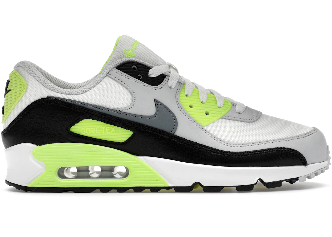 Nike Air Max 90 Gore-Tex Summit White Volt Black Cool Grey Men's