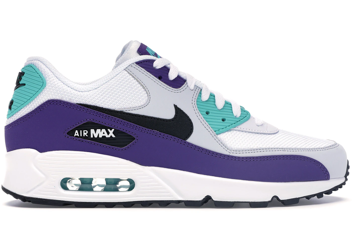 Nike Shoe Air Max 90 Purple Womens Max 90 Purple Black White Nikes