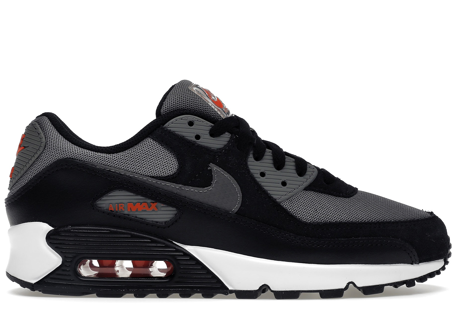 Nike air max 9 essential grey black on sale red