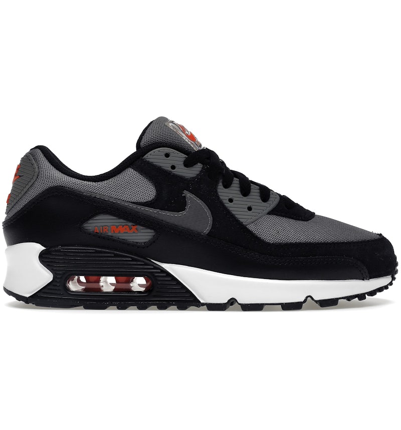 Nike Air Max 90 Grey Black Red (2022) Men's FD0664-001 US
