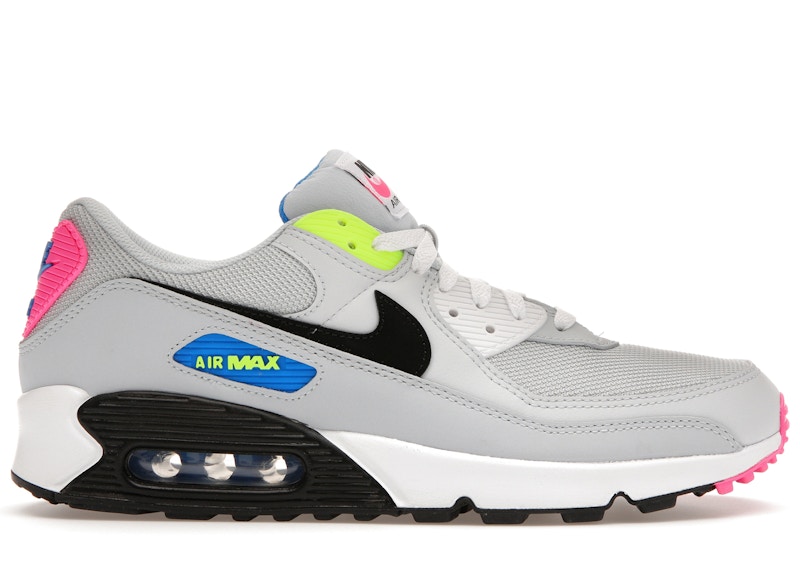 Nike Air Max 90 Grey Neon Men's - DZ4398-001 - US