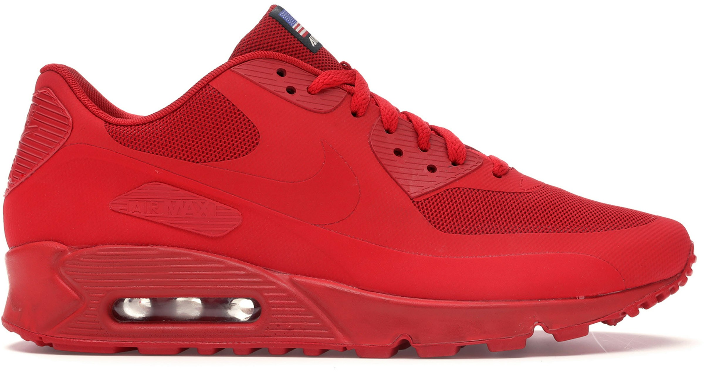 Soberano serie El otro día Nike Air Max 90 Hyperfuse Independence Day Red Men's - 613841-660 - US