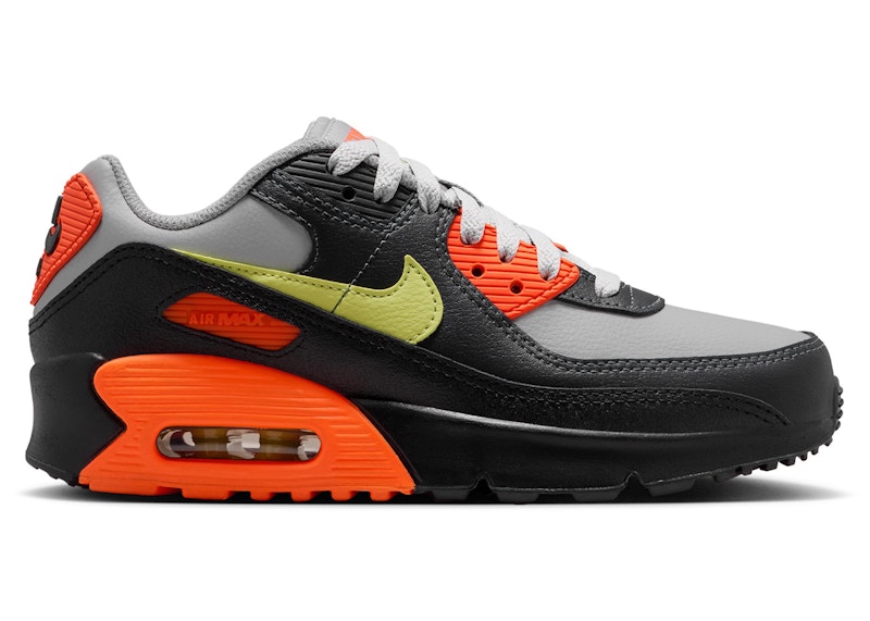 Nike Air Max 90 LTR Light Smoke Grey Hyper Crimson (GS