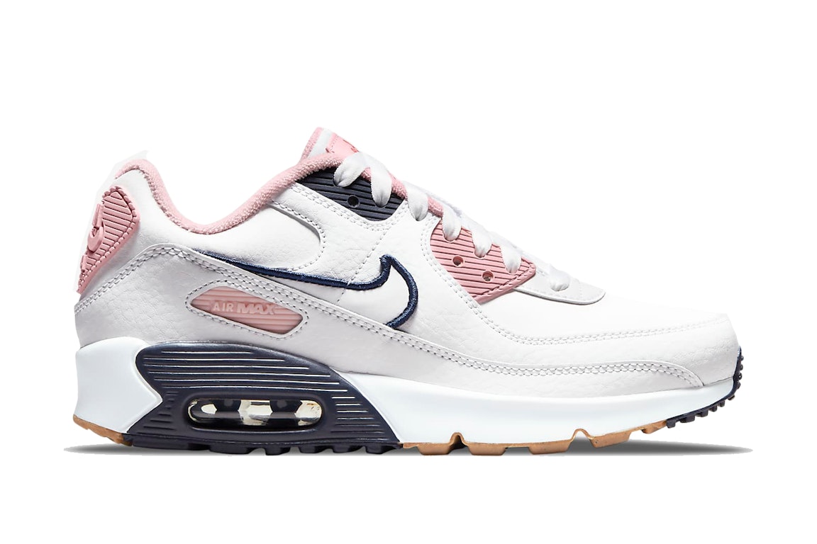 Pre-owned Nike Air Max 90 Ltr Se White Pink Glaze (women's) In White/pink Glaze-chile Red-white
