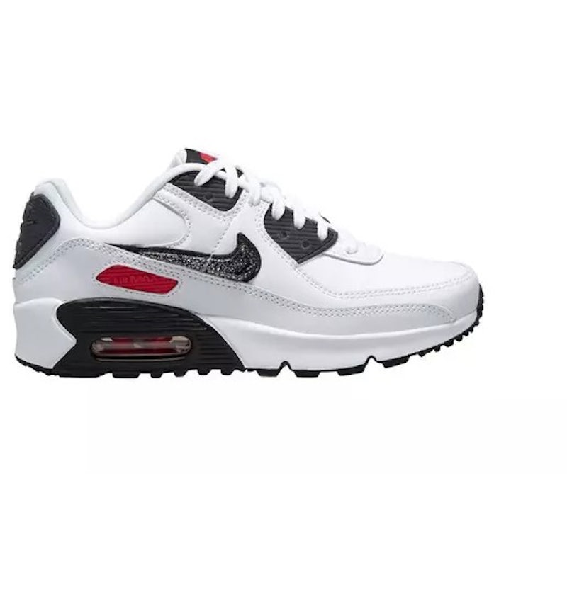 Nike Air Max 90 LTR White Black Red (GS) DH2605-100 US
