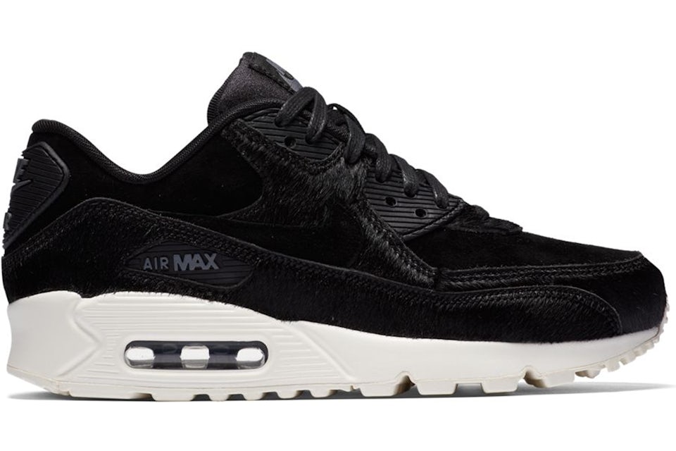 Nike Air Max 90 LX Black Pony Hair Women s 898512 006 JP